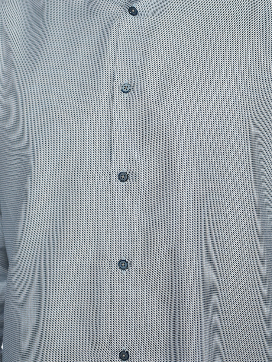 Рубашка хлопковая прямого кроя с графичным принтом